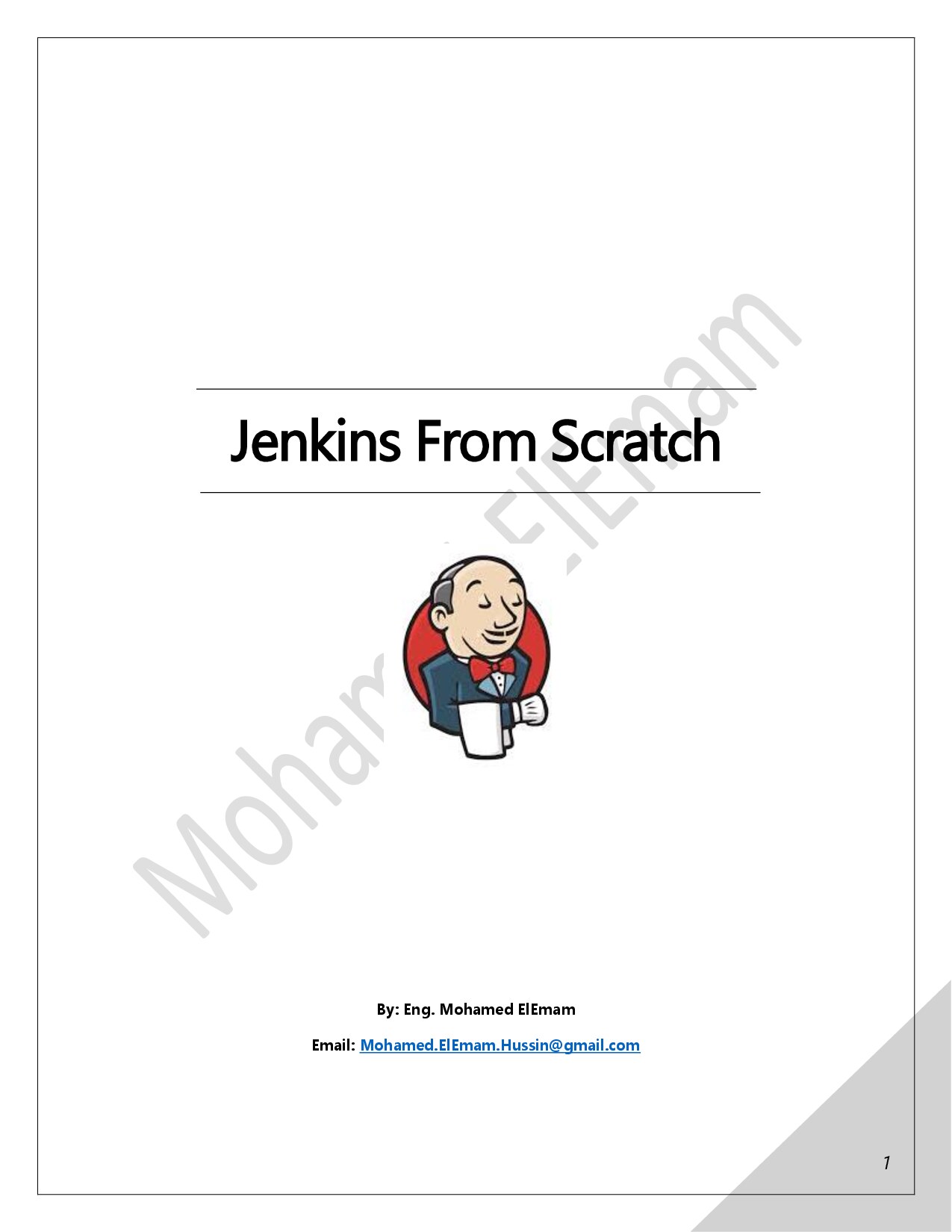 Jenkins From Scratch