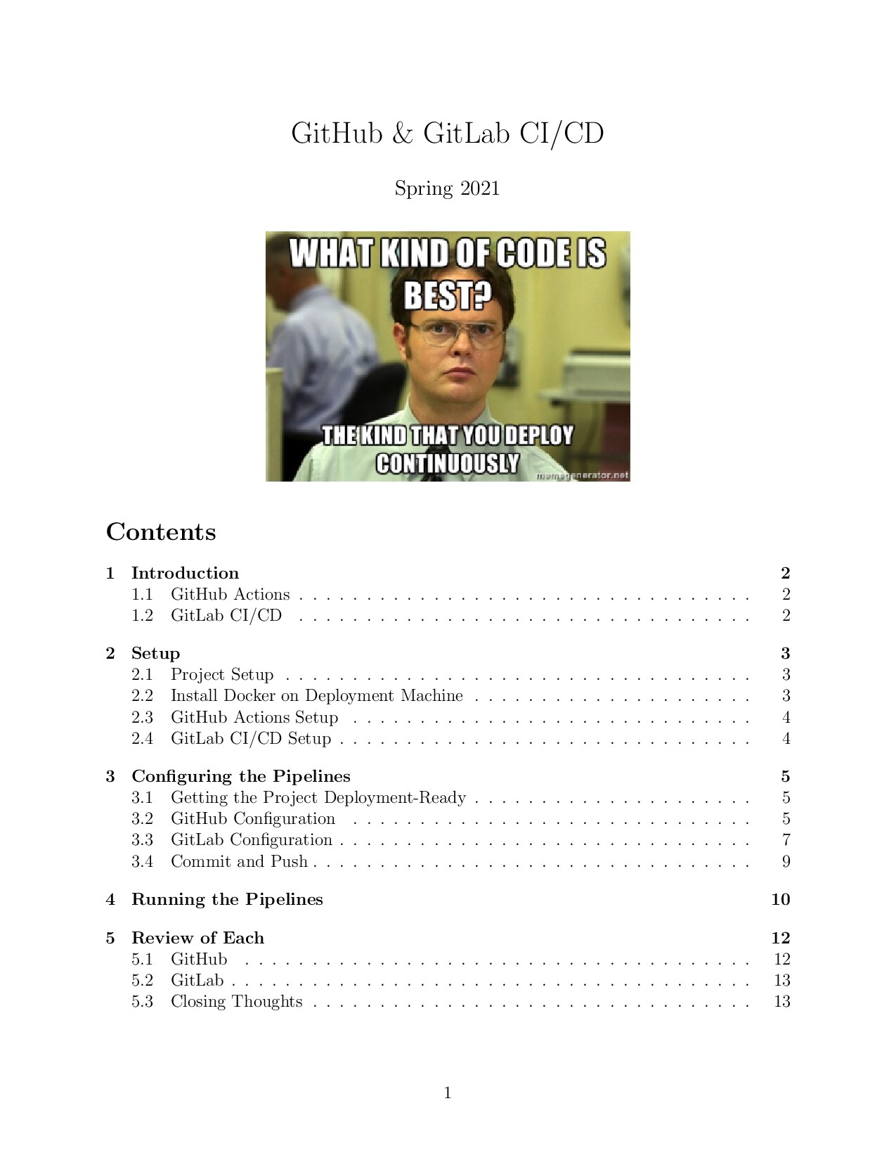 GitHub & GitLab CICD